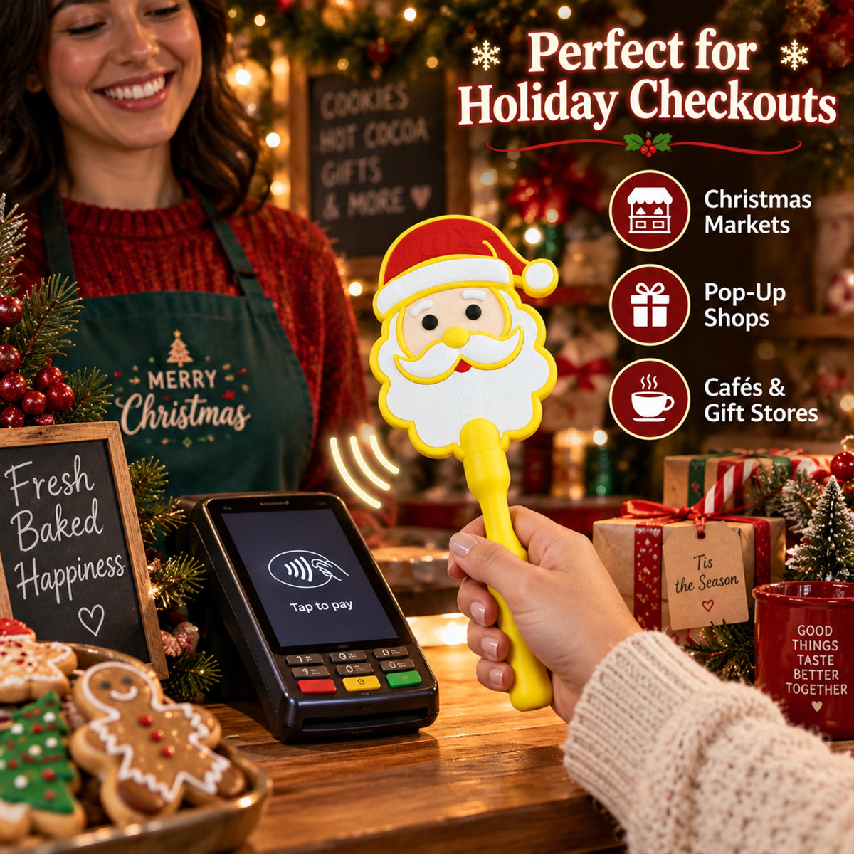 Christmas Tap-to-Pay Wand